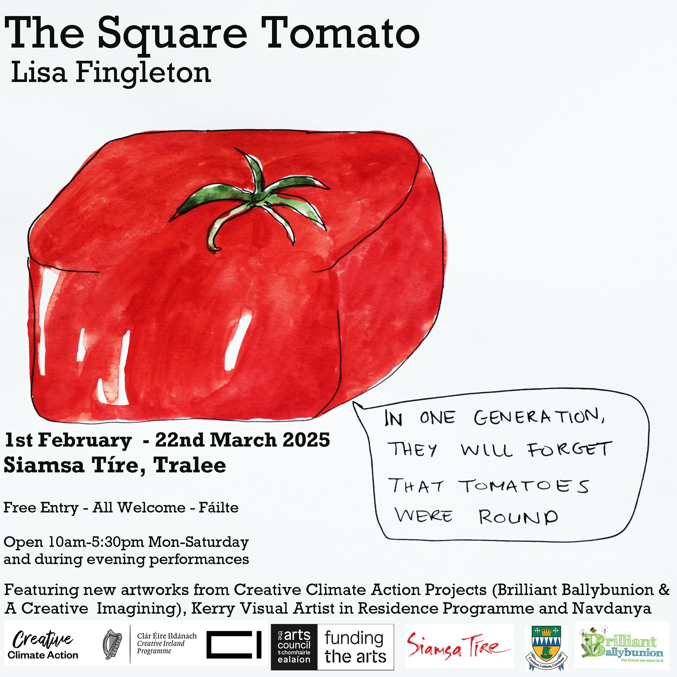 The Square Tomato_Exhibition Until 22nd March 2025_Lisa Fingleton at Siamsa Tire