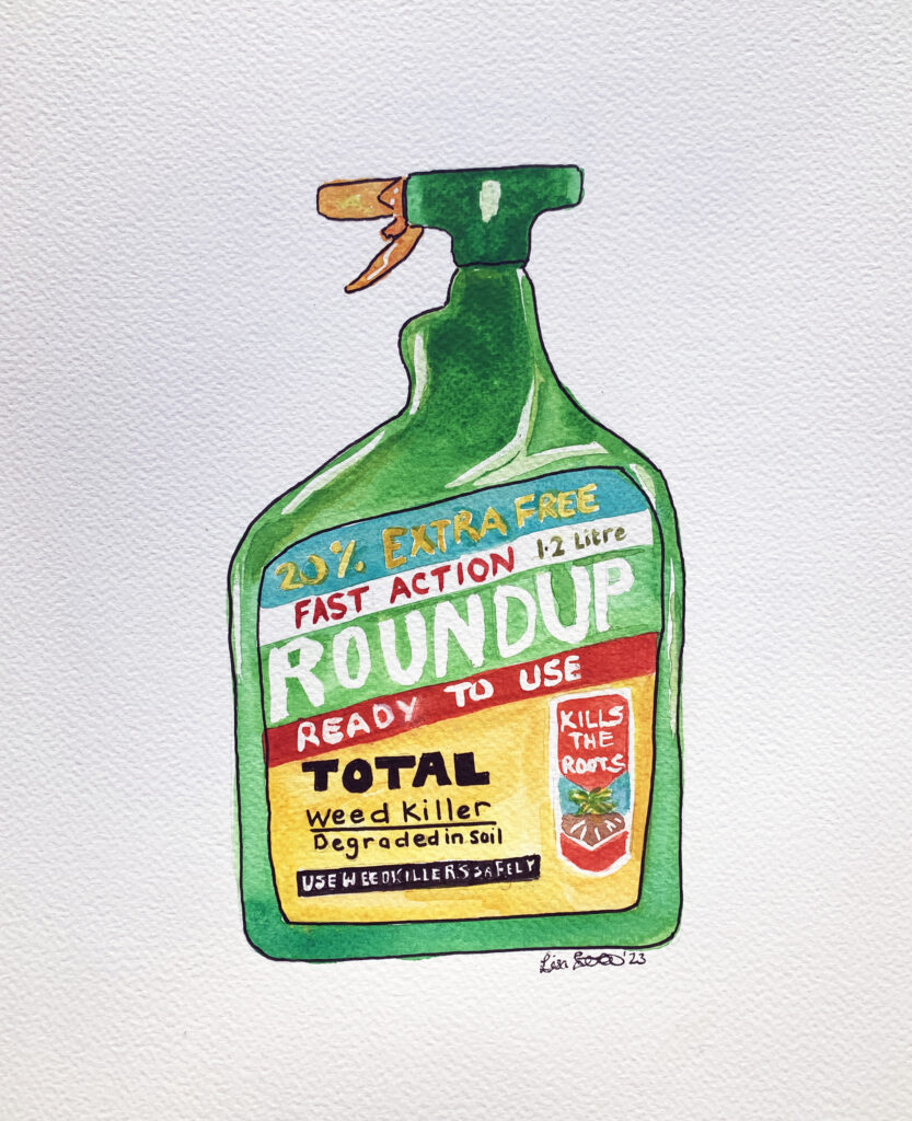 Cereal Toxicity, Watercolour on Paper, 210mm x 297mm , Lisa Fingleton, 2023